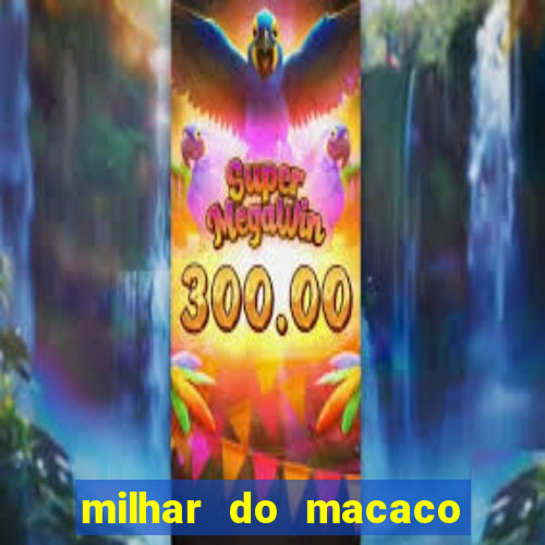 milhar do macaco que mais saem no jogo do bicho