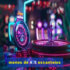 menos de 6.5 escanteios