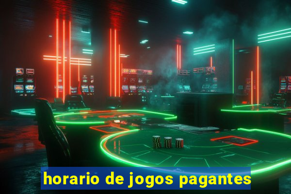 horario de jogos pagantes