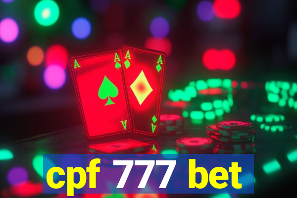 cpf 777 bet