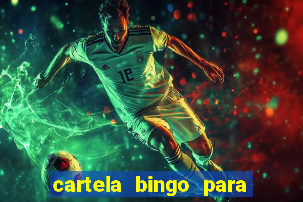 cartela bingo para cha de cozinha imprimir gratis