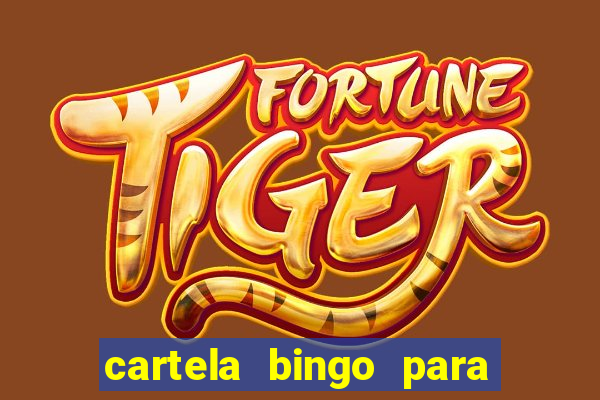 cartela bingo para cha de cozinha imprimir gratis