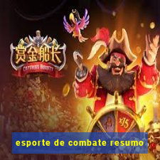 esporte de combate resumo