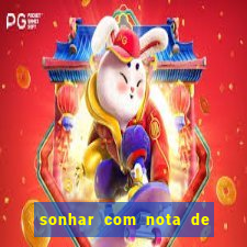 sonhar com nota de 5 reais no jogo do bicho