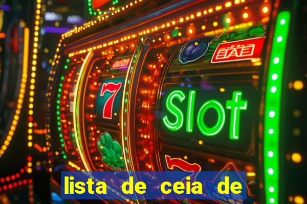 lista de ceia de natal para 20 pessoas