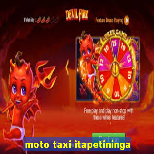 moto taxi itapetininga