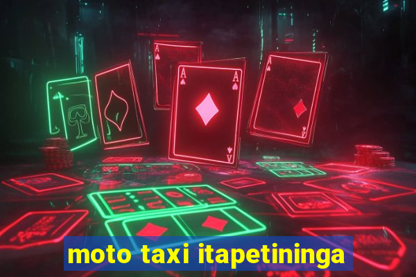 moto taxi itapetininga