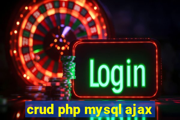 crud php mysql ajax