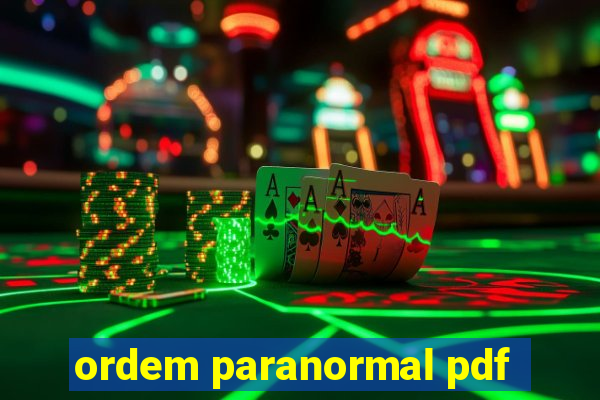 ordem paranormal pdf