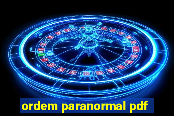 ordem paranormal pdf