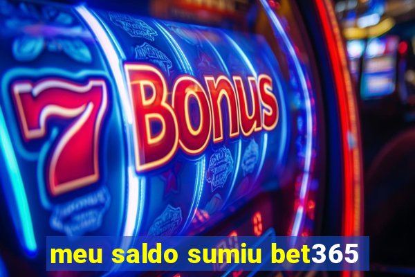 meu saldo sumiu bet365