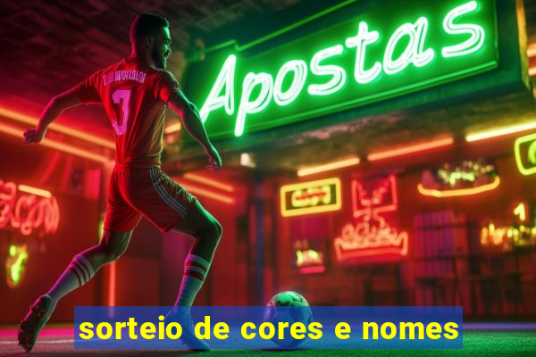 sorteio de cores e nomes