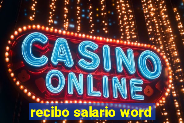 recibo salario word