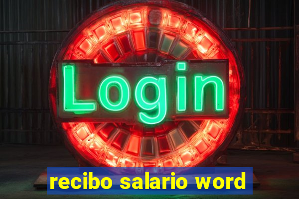 recibo salario word