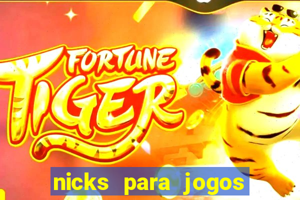 nicks para jogos de tiro