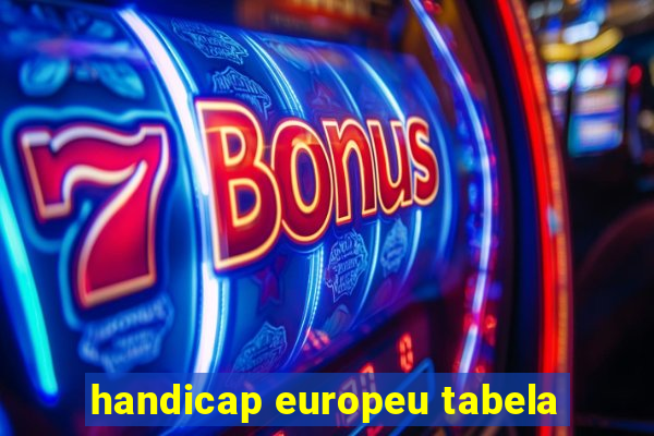 handicap europeu tabela