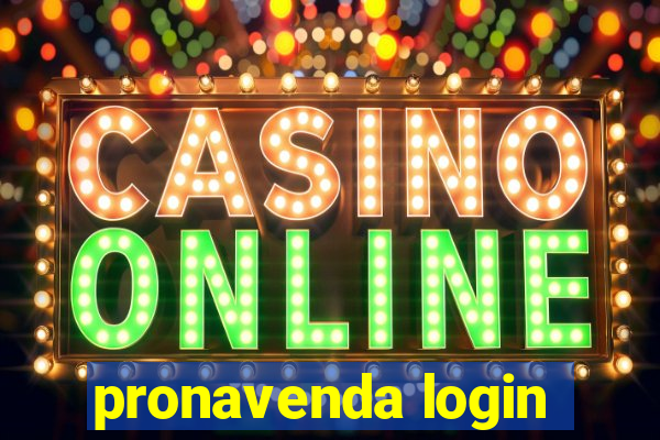 pronavenda login