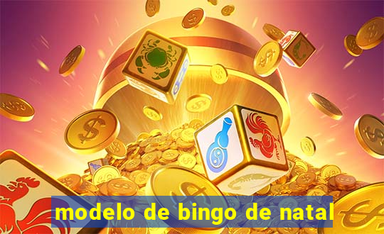 modelo de bingo de natal