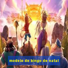 modelo de bingo de natal