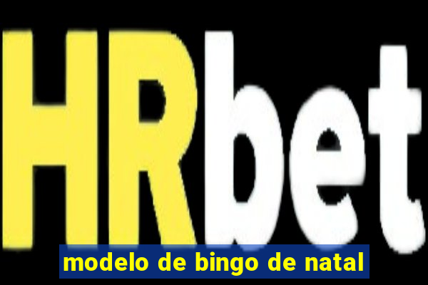 modelo de bingo de natal