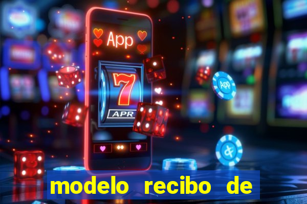 modelo recibo de pagamento autonomo