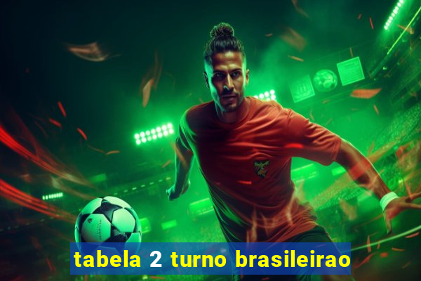 tabela 2 turno brasileirao