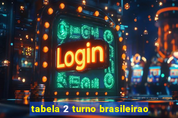 tabela 2 turno brasileirao