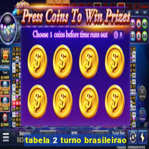 tabela 2 turno brasileirao