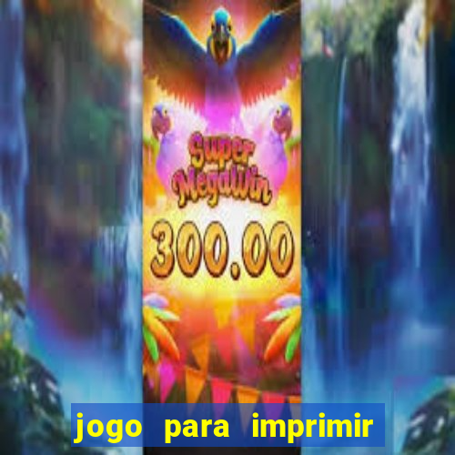 jogo para imprimir e montar