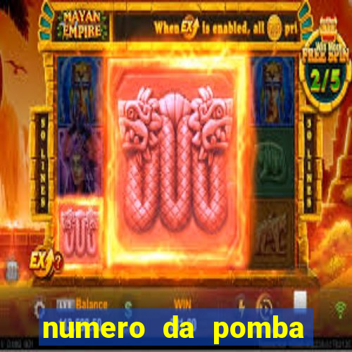 numero da pomba jogo do bicho