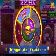 bingo de frutas e legumes para imprimir