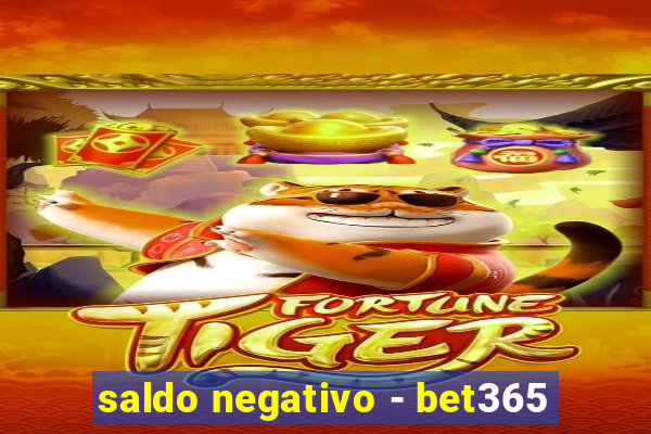 saldo negativo - bet365