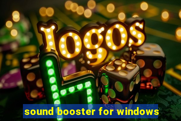 sound booster for windows