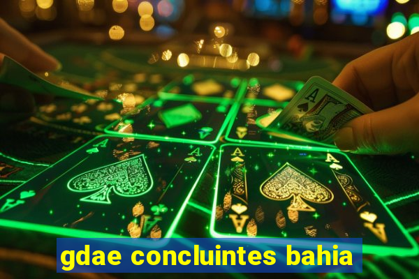 gdae concluintes bahia