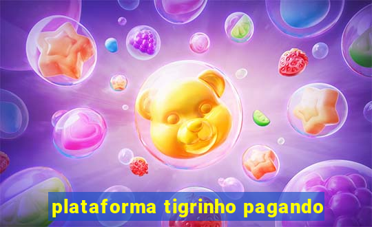 plataforma tigrinho pagando