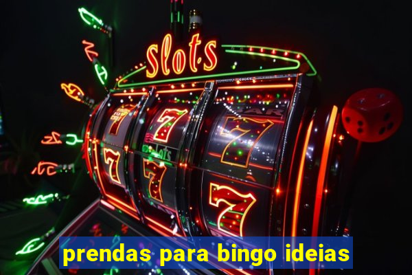 prendas para bingo ideias