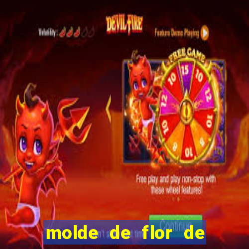 molde de flor de eva grande para imprimir