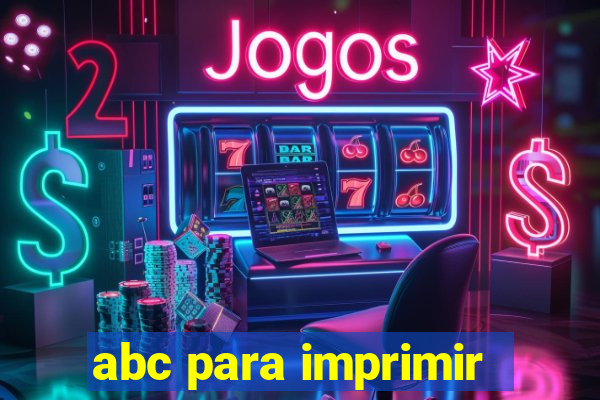 abc para imprimir