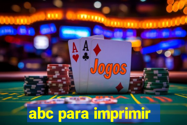 abc para imprimir