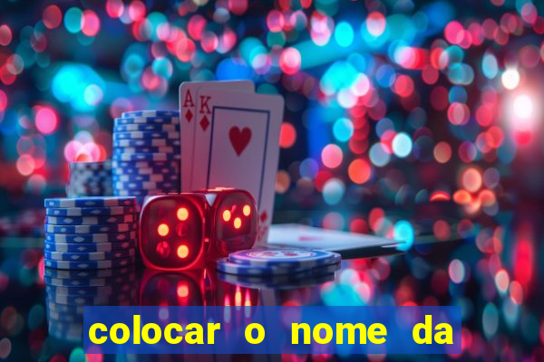 colocar o nome da pessoa no congelador