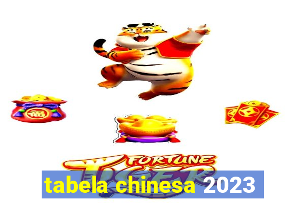 tabela chinesa 2023