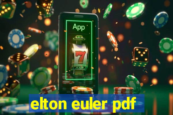 elton euler pdf