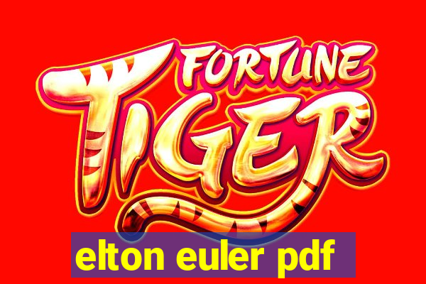 elton euler pdf