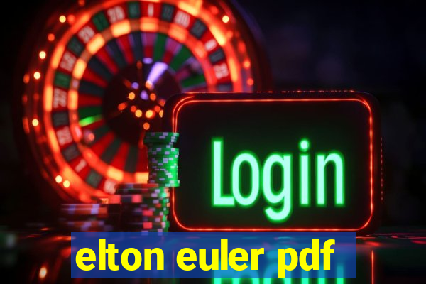 elton euler pdf