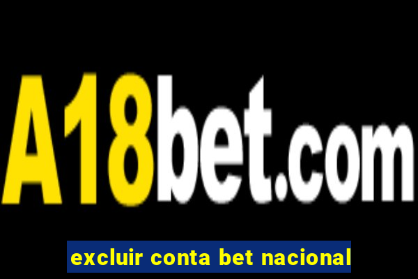 excluir conta bet nacional