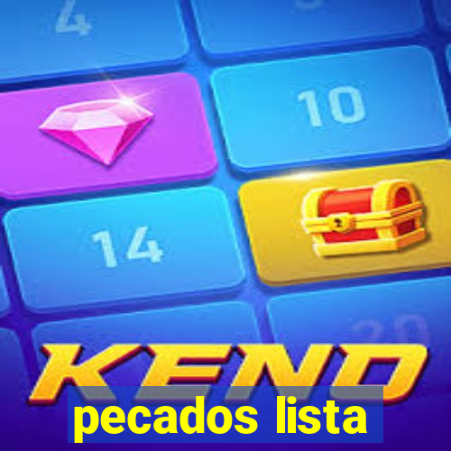 pecados lista