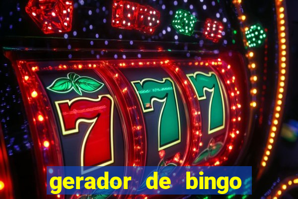 gerador de bingo de palavras