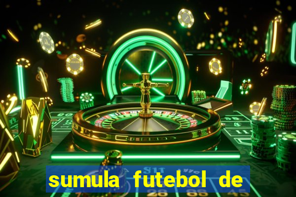 sumula futebol de campo word