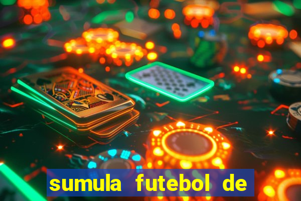 sumula futebol de campo word