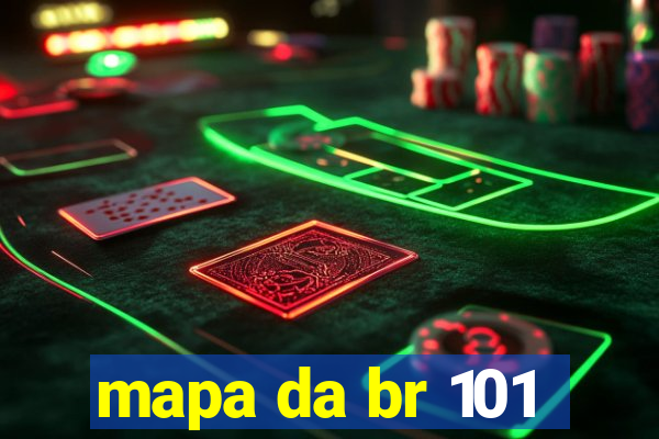 mapa da br 101